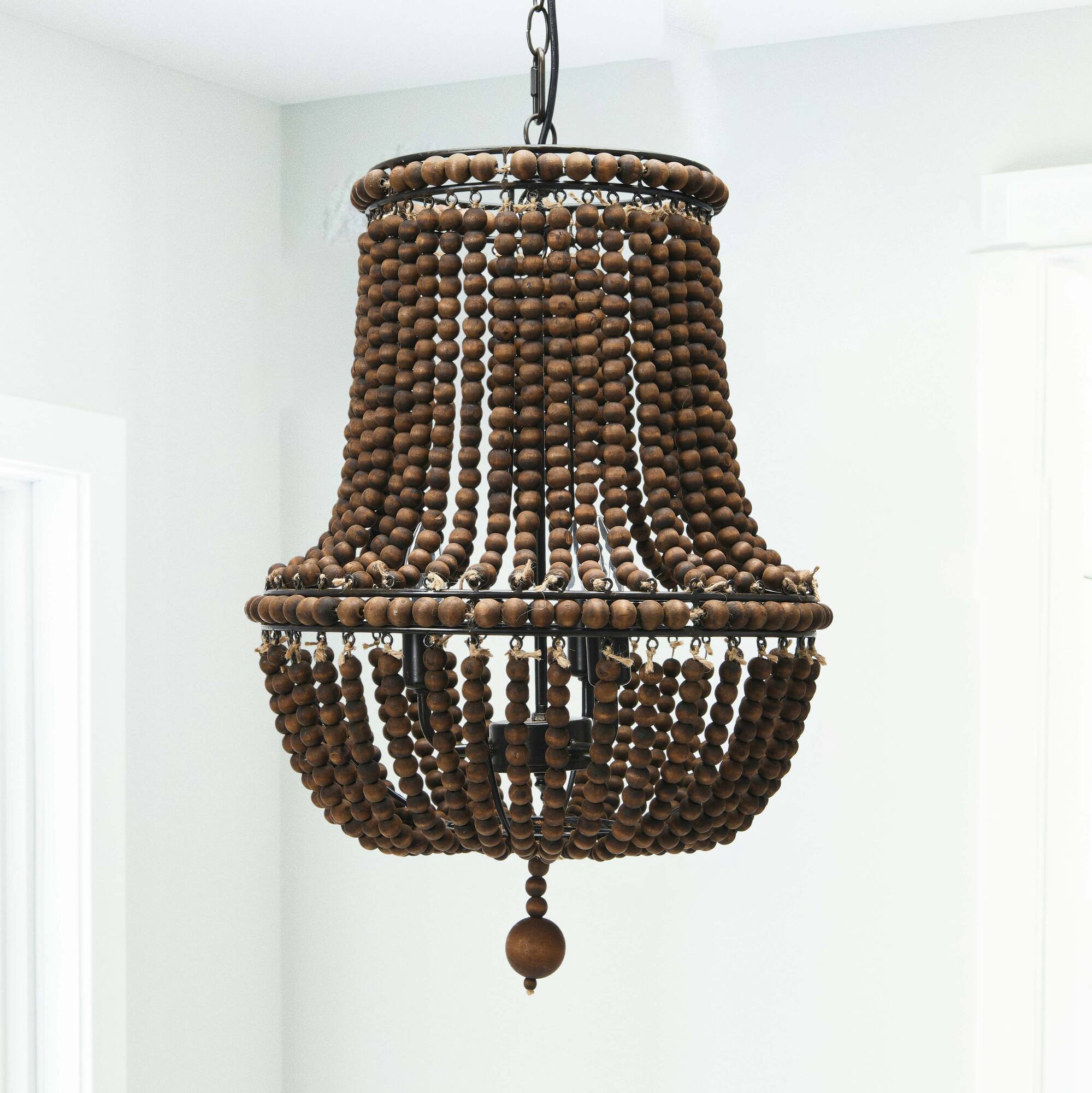 Hello Honey® Draped Wood Bead Chandelier
